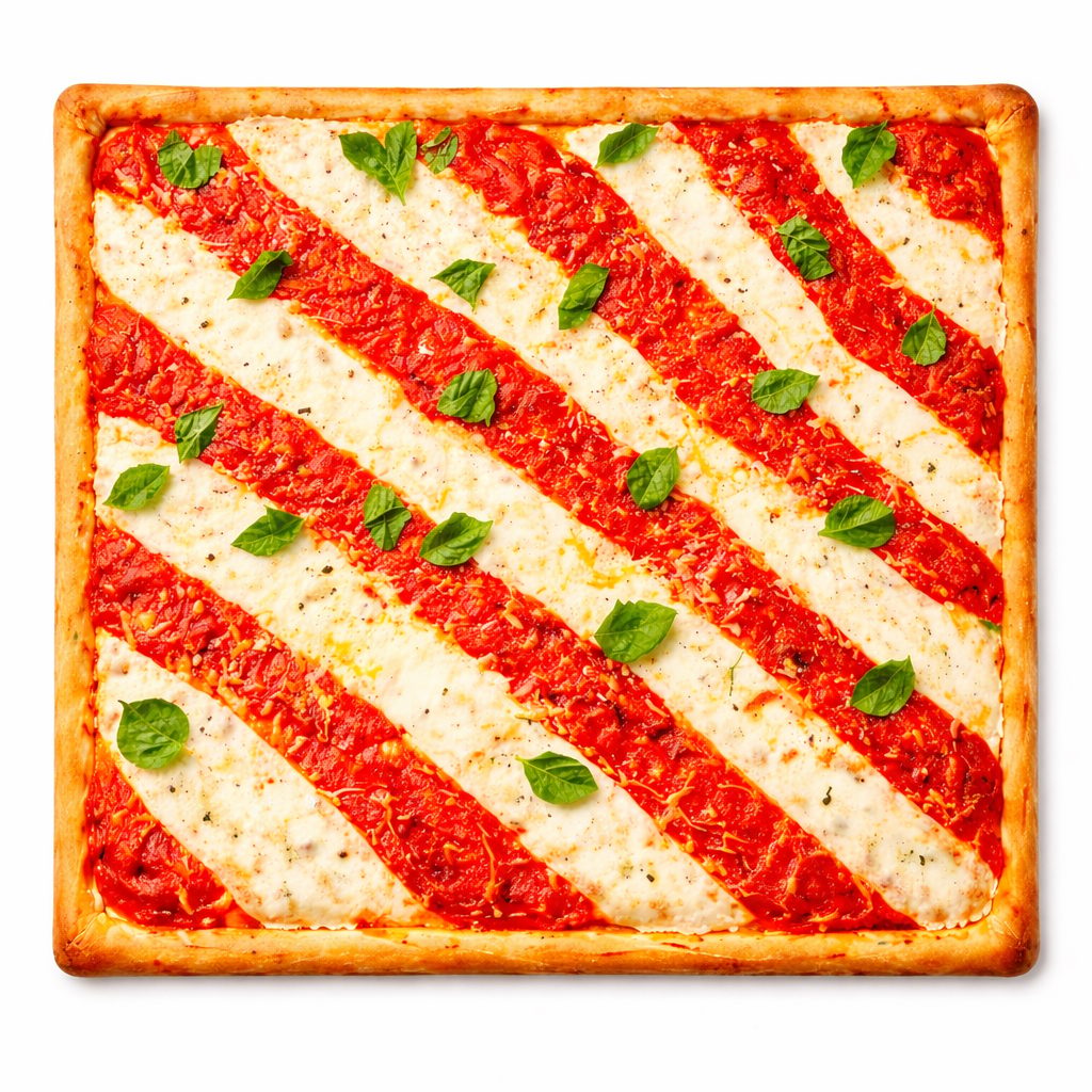 Classic Grandma Pizza.