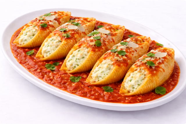 Three Cheese Stuffed Shells.