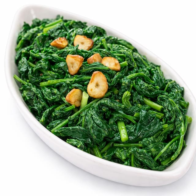 Sautéed Spinach.